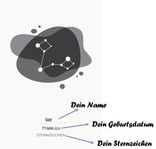 Lade das Bild in den Galerie-Viewer, Sternzeichen - Stier (Schwarz-Weiß) - printylife.de
