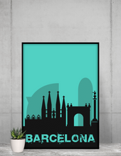 Lade das Bild in den Galerie-Viewer, Barcelona - City Skyline - printylife.de