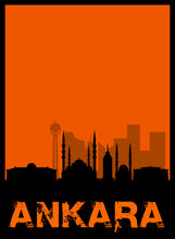 Lade das Bild in den Galerie-Viewer, Ankara - City Skyline - printylife.de