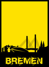 Lade das Bild in den Galerie-Viewer, Bremen - City Skyline - printylife.de