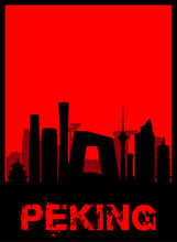 Lade das Bild in den Galerie-Viewer, Peking - City Skyline - printylife.de