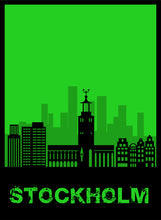 Lade das Bild in den Galerie-Viewer, Stockholm - City Skyline - printylife.de