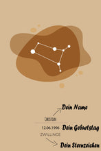 Lade das Bild in den Galerie-Viewer, Sternzeichen - Zwillinge - printylife.de