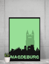 Lade das Bild in den Galerie-Viewer, Magdeburg - City Skyline - printylife.de