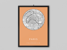 Lade das Bild in den Galerie-Viewer, City Map - Paris - printylife.de
