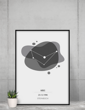 Lade das Bild in den Galerie-Viewer, Sternzeichen - Steinbock (Schwarz-Weiß) - printylife.de