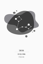 Lade das Bild in den Galerie-Viewer, Sternzeichen - Fische (Schwarz-Weiß) - printylife.de