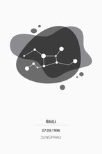 Lade das Bild in den Galerie-Viewer, Sternzeichen - Jungfrau (Schwarz-Weiß) - printylife.de