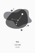 Lade das Bild in den Galerie-Viewer, Sternzeichen - Krebs (Schwarz-Weiß) - printylife.de