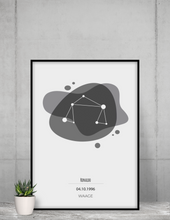 Lade das Bild in den Galerie-Viewer, Sternzeichen - Waage (Schwarz-Weiß) - printylife.de