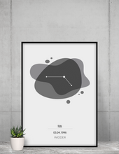 Lade das Bild in den Galerie-Viewer, Sternzeichen - Widder (Schwarz-Weiß) - printylife.de