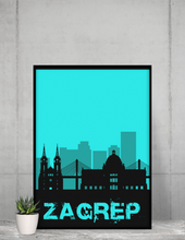 Lade das Bild in den Galerie-Viewer, Zagrep - City Skyline - printylife.de
