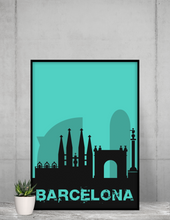 Lade das Bild in den Galerie-Viewer, Barcelona - City Skyline - printylife.de
