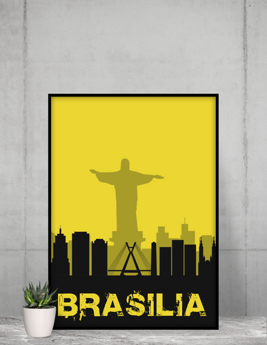 Brasilia - City Skyline - printylife.de