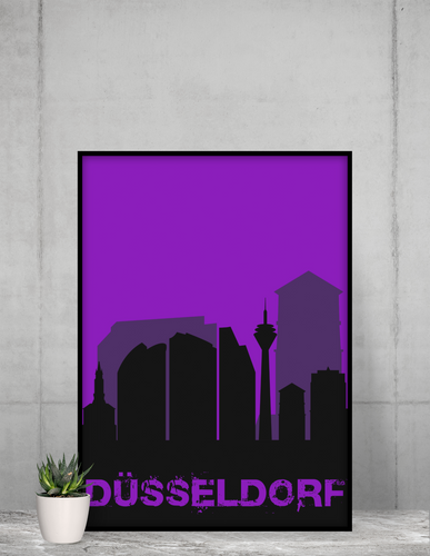 Düsseldorf - City Skyline - printylife.de