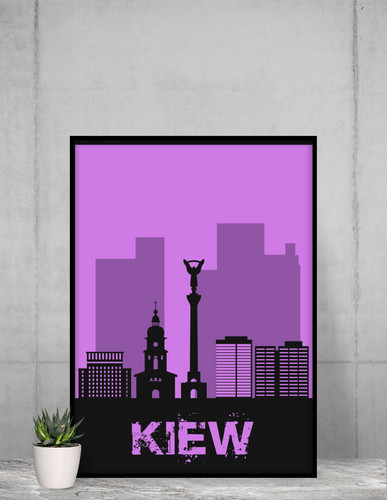 Kiew - City Skyline - printylife.de