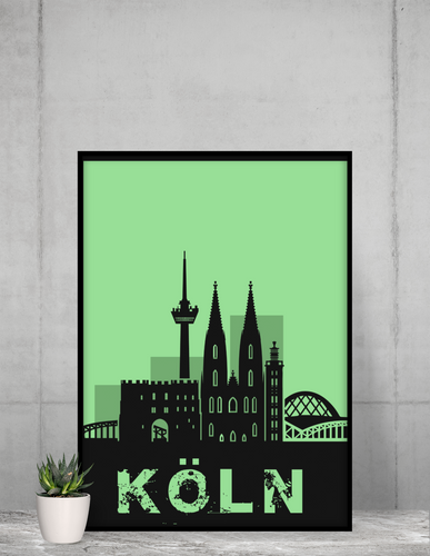 Köln - City Skyline - printylife.de