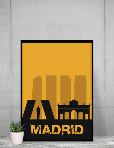 Madrid - City Skyline - printylife.de