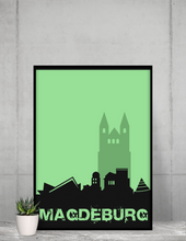 Lade das Bild in den Galerie-Viewer, Magdeburg - City Skyline - printylife.de
