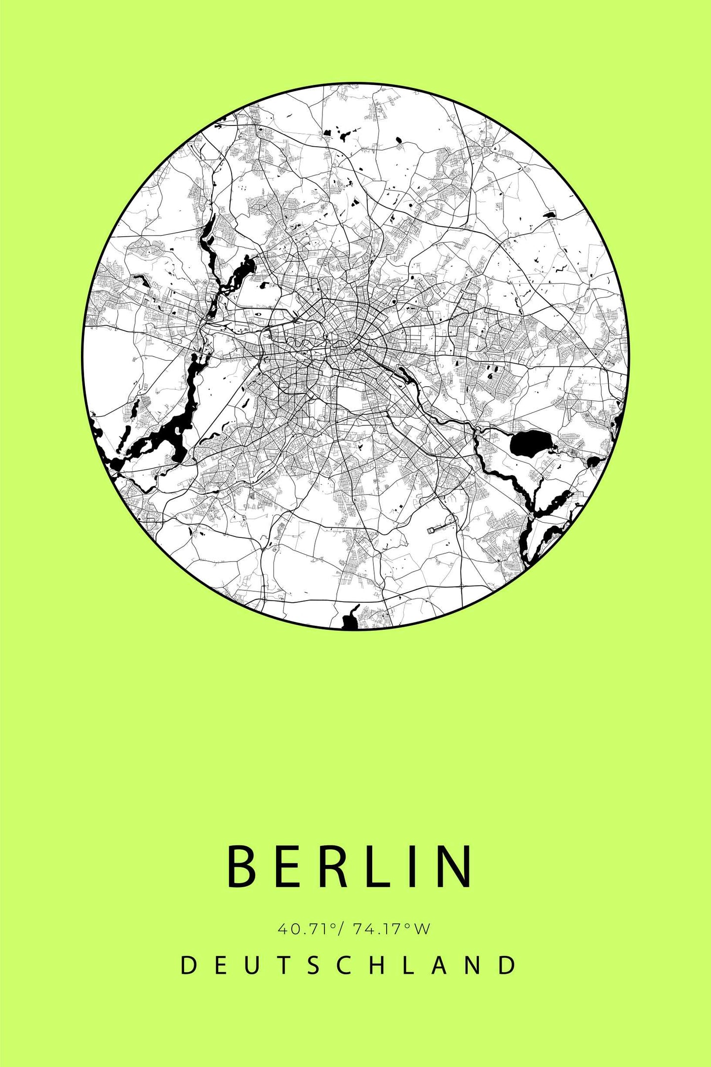 City Map - Berlin - printylife.de