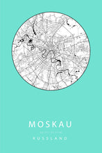 Lade das Bild in den Galerie-Viewer, City Map - Moskau - printylife.de
