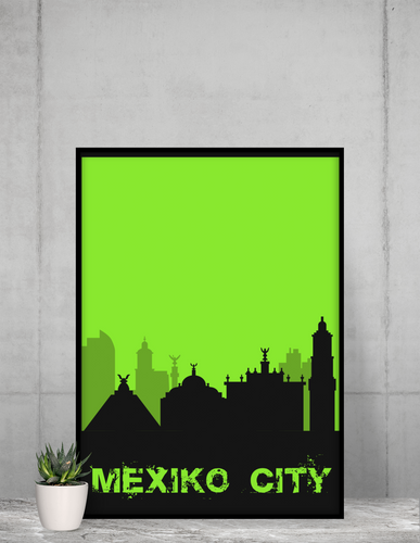 Mexiko City - City Skyline - printylife.de