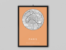 Lade das Bild in den Galerie-Viewer, City Map - Paris - printylife.de
