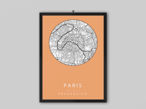 City Map - Paris - printylife.de