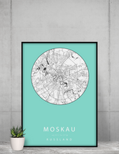 Lade das Bild in den Galerie-Viewer, City Map - Moskau - printylife.de
