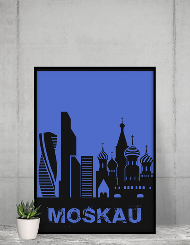 Moskau - City Skyline - printylife.de