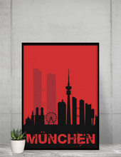 Lade das Bild in den Galerie-Viewer, München - City Skyline - printylife.de
