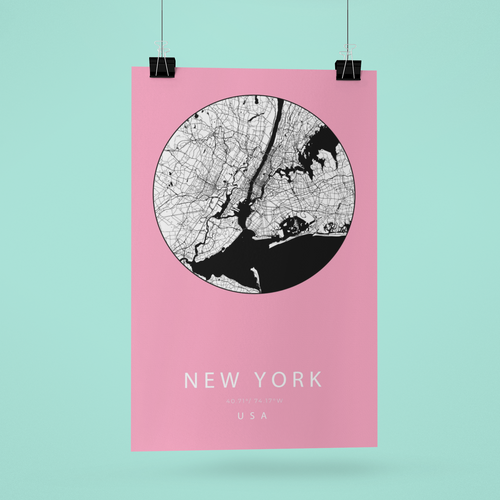 City Map - New York - printylife.de