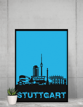 Lade das Bild in den Galerie-Viewer, Stuttgart - City Skyline - printylife.de
