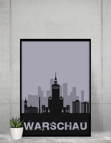 Warschau - City Skyline - printylife.de