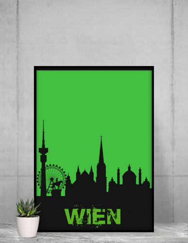 Wien - City Skyline - printylife.de