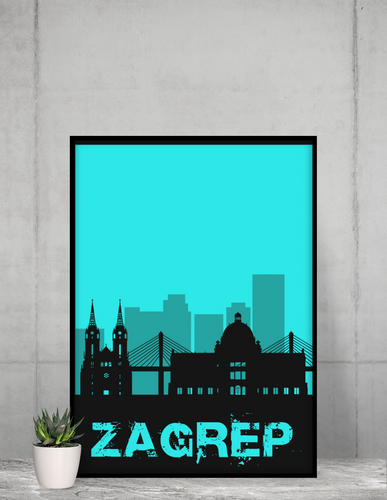 Zagrep - City Skyline - printylife.de